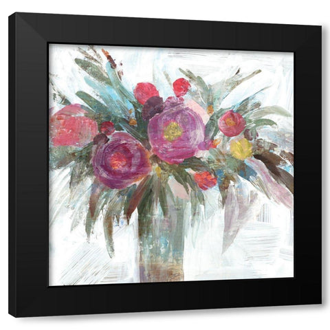 Sweet Roses II Black Modern Wood Framed Art Print by Isabelle Z