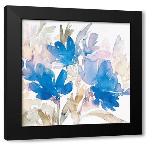 Sprouting Blossoms II Black Modern Wood Framed Art Print with Double Matting by Isabelle Z