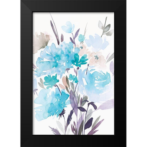 Summer Blooms I Black Modern Wood Framed Art Print by Isabelle Z