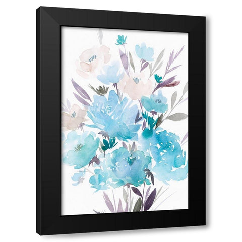 Summer Blooms II Black Modern Wood Framed Art Print by Isabelle Z