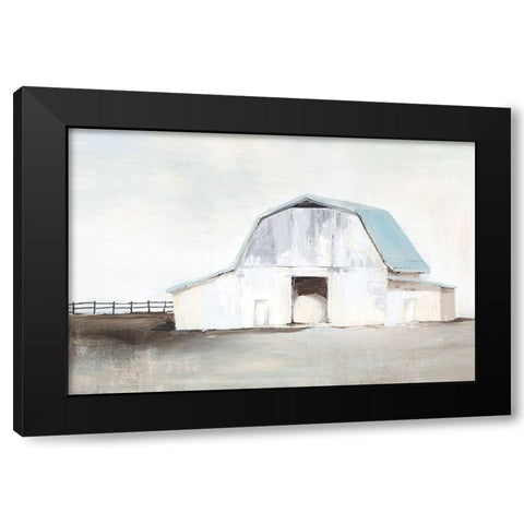 By The Barn I  Black Modern Wood Framed Art Print with Double Matting by Isabelle Z