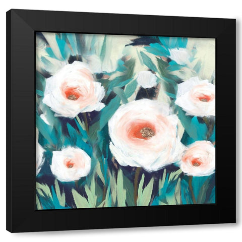 By the Leaves Black Modern Wood Framed Art Print by Isabelle Z