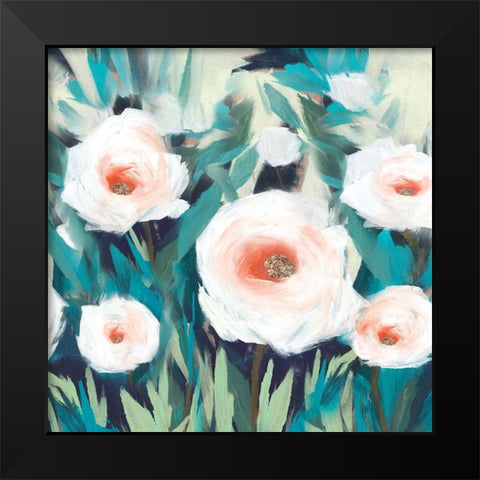 By the Leaves Black Modern Wood Framed Art Print by Isabelle Z