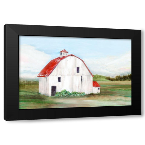 Red Barn I Black Modern Wood Framed Art Print by Isabelle Z