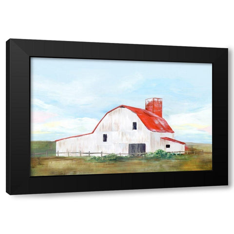 Red Barn II Black Modern Wood Framed Art Print by Isabelle Z