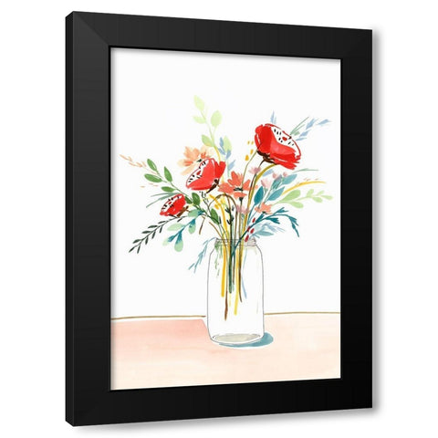 Spring Clean II  Black Modern Wood Framed Art Print by Isabelle Z