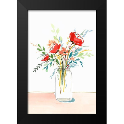 Spring Clean II  Black Modern Wood Framed Art Print by Isabelle Z