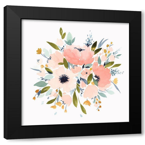 Softhearted I Black Modern Wood Framed Art Print with Double Matting by Isabelle Z