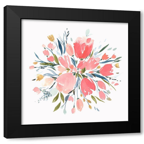 Softhearted II Black Modern Wood Framed Art Print by Isabelle Z