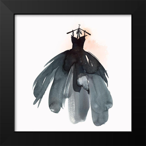 Little Black Dress I  Black Modern Wood Framed Art Print by Isabelle Z