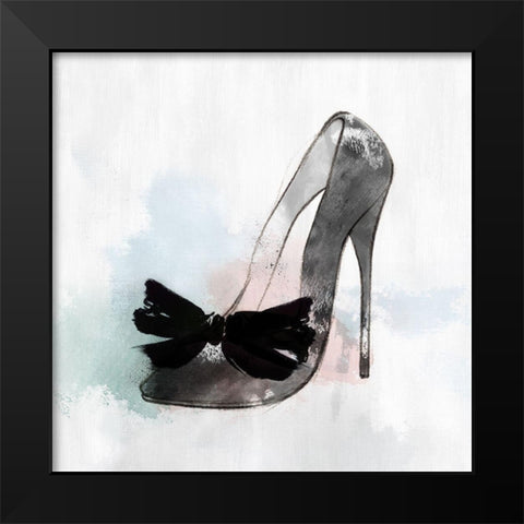 Black Heel I Black Modern Wood Framed Art Print by Isabelle Z