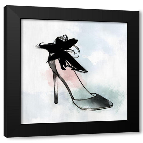 Black Heel II Black Modern Wood Framed Art Print by Isabelle Z