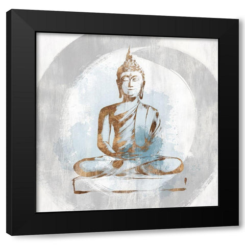 Buddhist I Black Modern Wood Framed Art Print by Isabelle Z