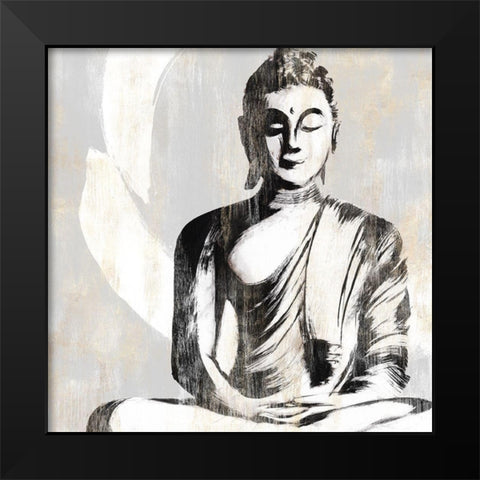 Buddha II Black Modern Wood Framed Art Print by Isabelle Z