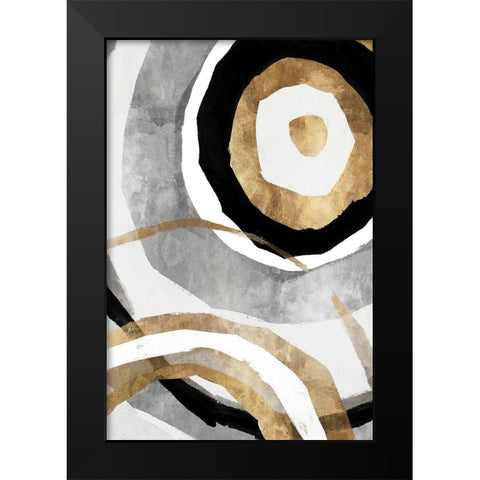 Nation II  Black Modern Wood Framed Art Print by Isabelle Z