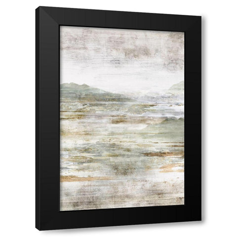 Beyond the Land I Black Modern Wood Framed Art Print by Isabelle Z