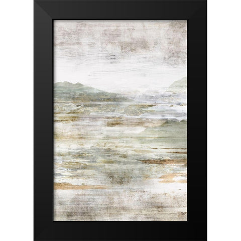 Beyond the Land I Black Modern Wood Framed Art Print by Isabelle Z