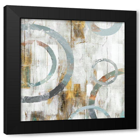 Swirls I Black Modern Wood Framed Art Print by Isabelle Z