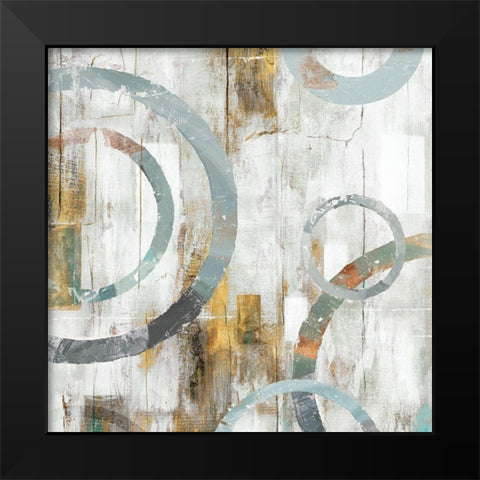 Swirls I Black Modern Wood Framed Art Print by Isabelle Z