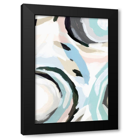 Blue Galore I Black Modern Wood Framed Art Print by Isabelle Z