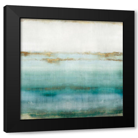Cerulean Haze I  Black Modern Wood Framed Art Print by Isabelle Z