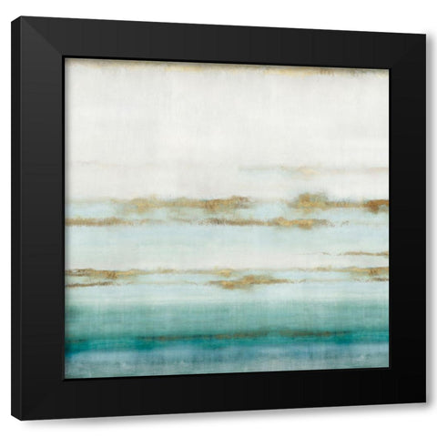 Cerulean Haze II  Black Modern Wood Framed Art Print by Isabelle Z