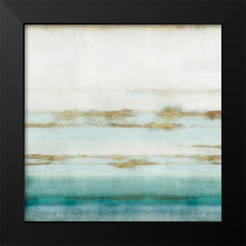 Cerulean Haze II  Black Modern Wood Framed Art Print by Isabelle Z