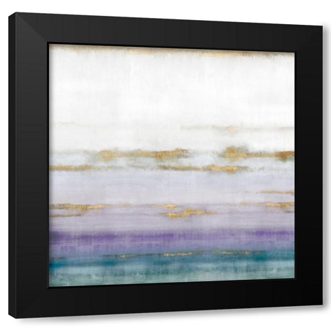 Cerulean Haze II Violet Version Black Modern Wood Framed Art Print by Isabelle Z