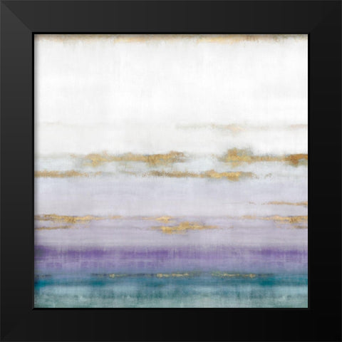 Cerulean Haze II Violet Version Black Modern Wood Framed Art Print by Isabelle Z
