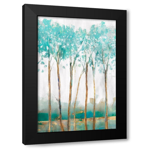 Movement  Black Modern Wood Framed Art Print with Double Matting by Isabelle Z