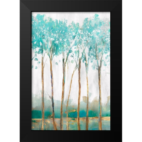Movement  Black Modern Wood Framed Art Print by Isabelle Z