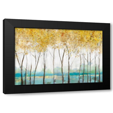 Molto Black Modern Wood Framed Art Print by Isabelle Z