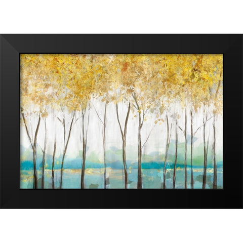 Molto Black Modern Wood Framed Art Print by Isabelle Z