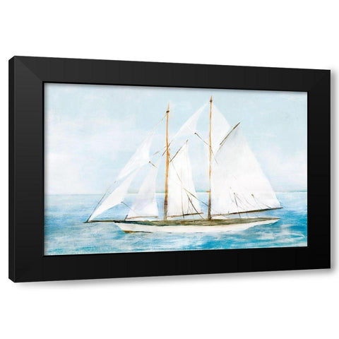 Set Sail II  Black Modern Wood Framed Art Print with Double Matting by Isabelle Z
