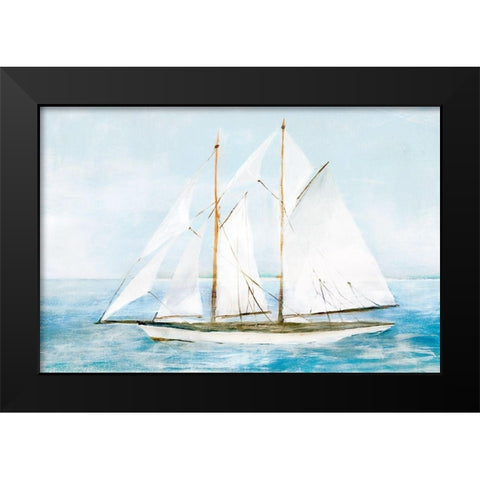 Set Sail II  Black Modern Wood Framed Art Print by Isabelle Z