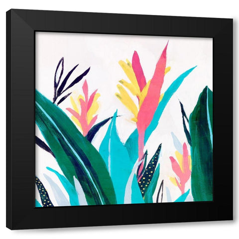 Alpinia I  Black Modern Wood Framed Art Print by Isabelle Z