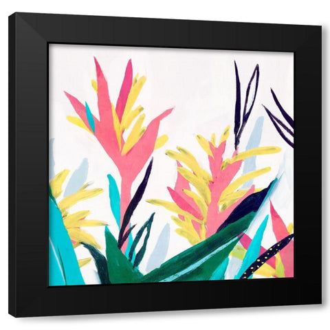 Alpinia II  Black Modern Wood Framed Art Print by Isabelle Z