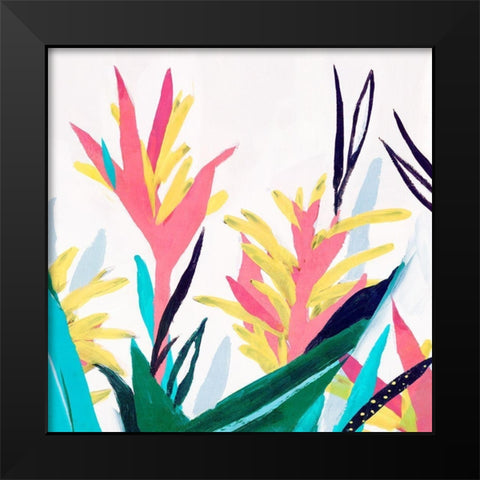 Alpinia II  Black Modern Wood Framed Art Print by Isabelle Z