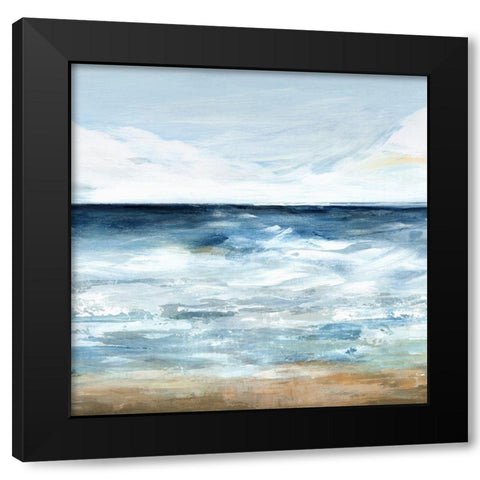Blue Ocean I  Black Modern Wood Framed Art Print by Isabelle Z