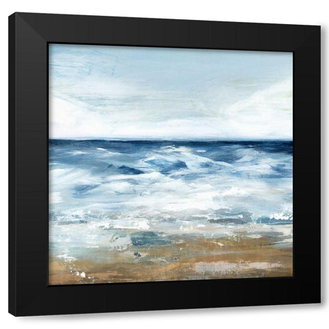 Blue Ocean II  Black Modern Wood Framed Art Print by Isabelle Z
