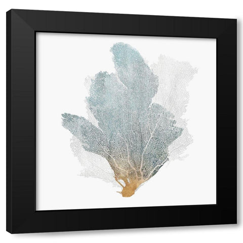 Delicate Coral II  Black Modern Wood Framed Art Print with Double Matting by Isabelle Z