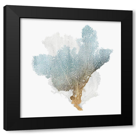 Delicate Coral III  Black Modern Wood Framed Art Print by Isabelle Z