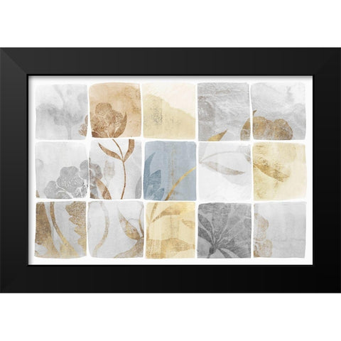 Neutral Titles  Black Modern Wood Framed Art Print by Isabelle Z