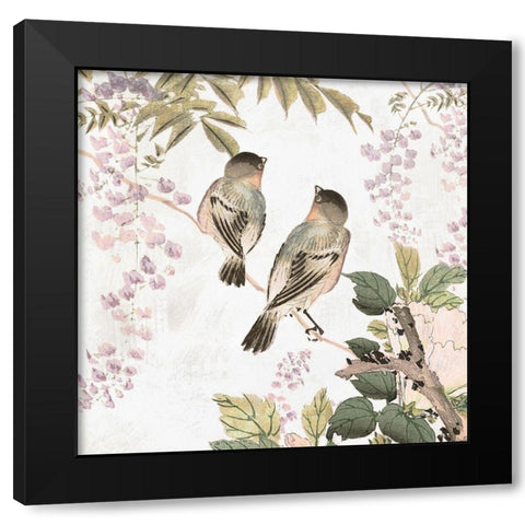 Woodland Birds II  Black Modern Wood Framed Art Print by Isabelle Z