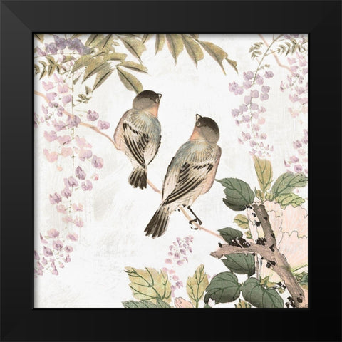 Woodland Birds II  Black Modern Wood Framed Art Print by Isabelle Z