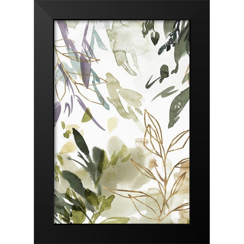 Flourishing Green I  Black Modern Wood Framed Art Print by Isabelle Z