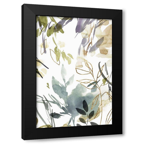Flourishing Green II  Black Modern Wood Framed Art Print by Isabelle Z