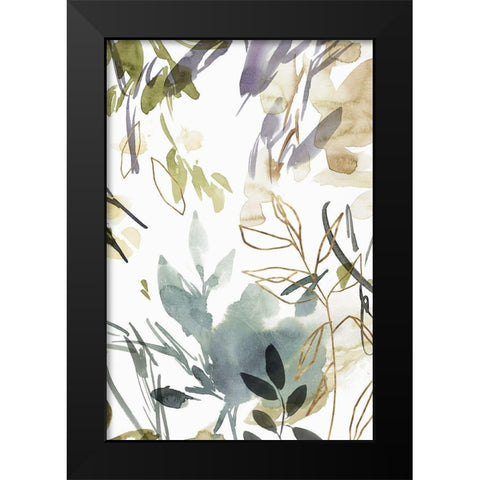 Flourishing Green II  Black Modern Wood Framed Art Print by Isabelle Z