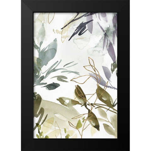 Flourishing Green III  Black Modern Wood Framed Art Print by Isabelle Z