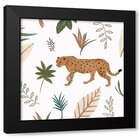 African Cheetah II  Black Modern Wood Framed Art Print by Isabelle Z